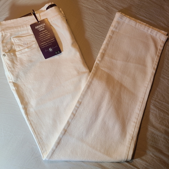 Gloria Vanderbilt white Jeans 16 Amanda skinny nwt - Picture 2 of 7